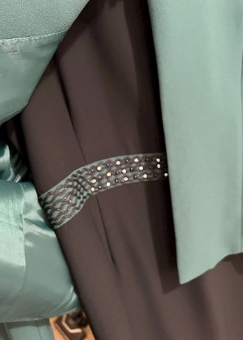 Uzun Kollu Yeşil Kadın Takım Elbise - Görsel 4