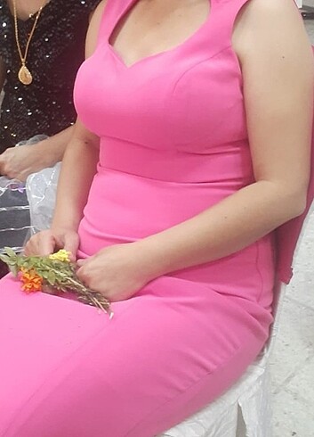 xl Beden pembe Renk Bir kere giyildi
