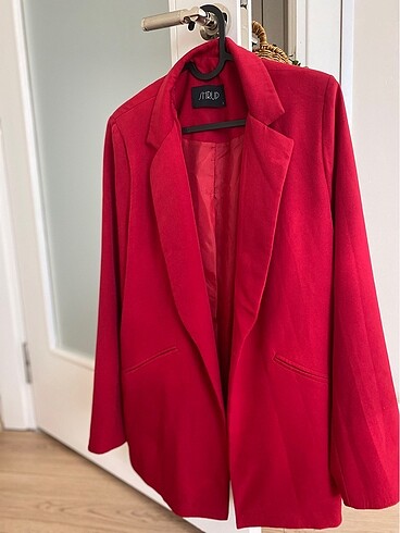 l Beden Kırmızı blazer ceket