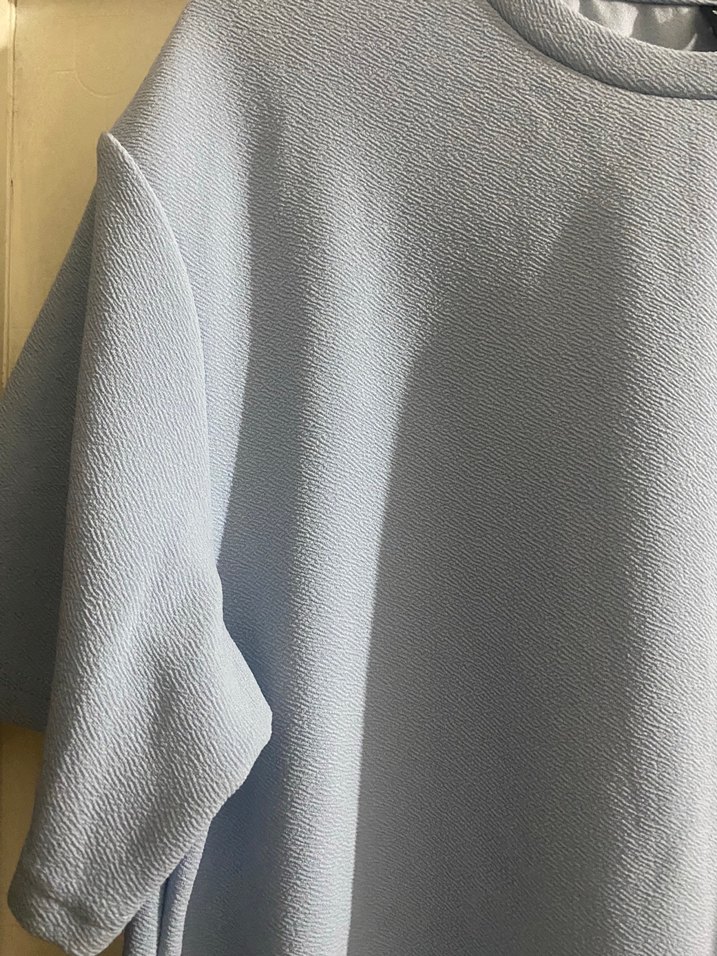 Erkek Mavi Kısa Kollu Bisiklet Yaka Tişört - Görsel 3