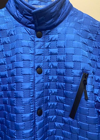 Shiny Mavi Düğmeli Erkek Ceket giyilmemiş sadece etiketi yok - Görsel 2