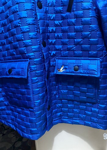 Shiny Mavi Düğmeli Erkek Ceket giyilmemiş sadece etiketi yok - Görsel 3