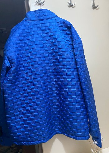Shiny Mavi Düğmeli Erkek Ceket giyilmemiş sadece etiketi yok - Görsel 6
