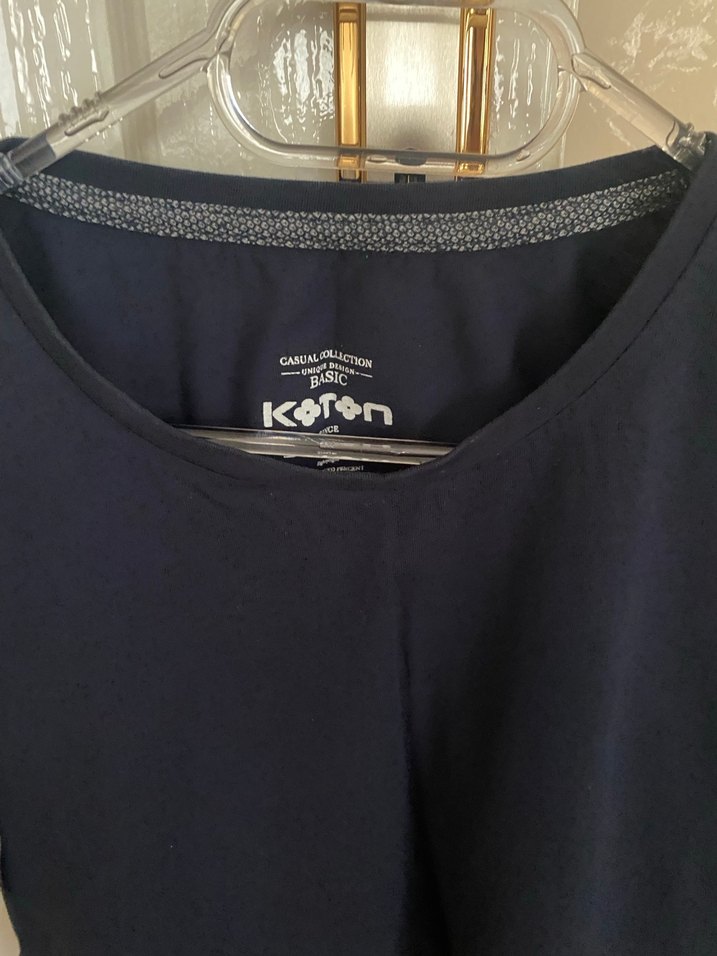 Lacivert Erkek Slim Fit Kısa Kollu Tişört - Görsel 3