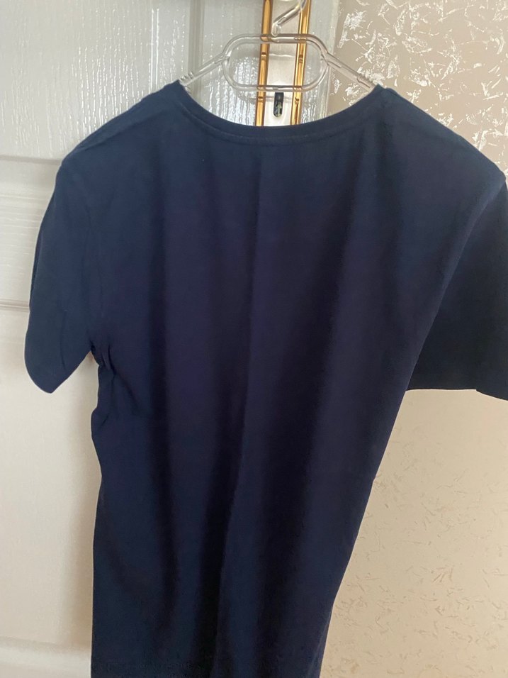 Lacivert Erkek Slim Fit Kısa Kollu Tişört - Görsel 2