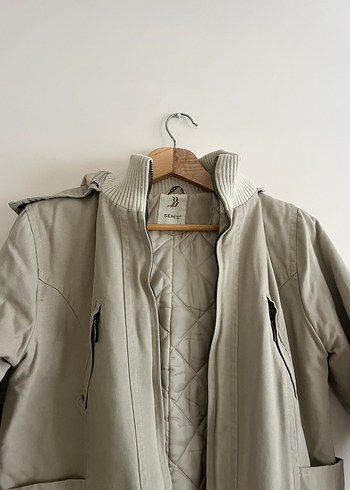 Bej Kadın parka - Görsel 3