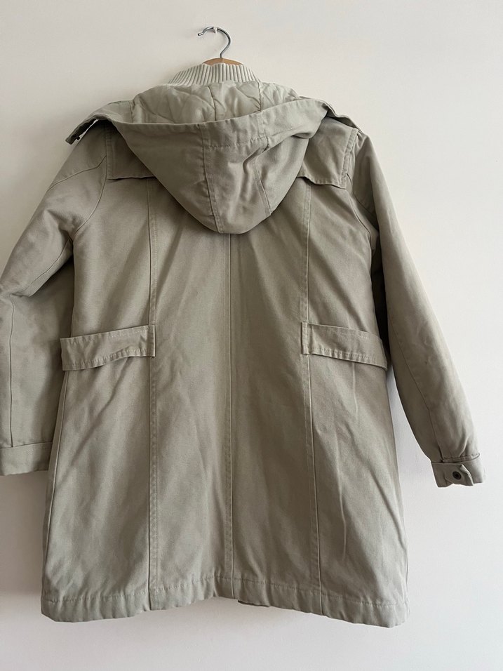 Bej Kadın parka - Görsel 5