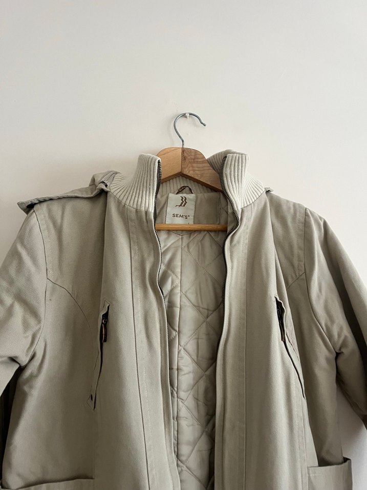 Bej Kadın parka - Görsel 3