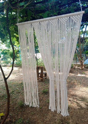 Nakışlı Bohem Beyaz Perde - Görsel 2