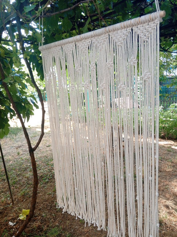 Nakışlı Bohem Beyaz Perde - Görsel 3