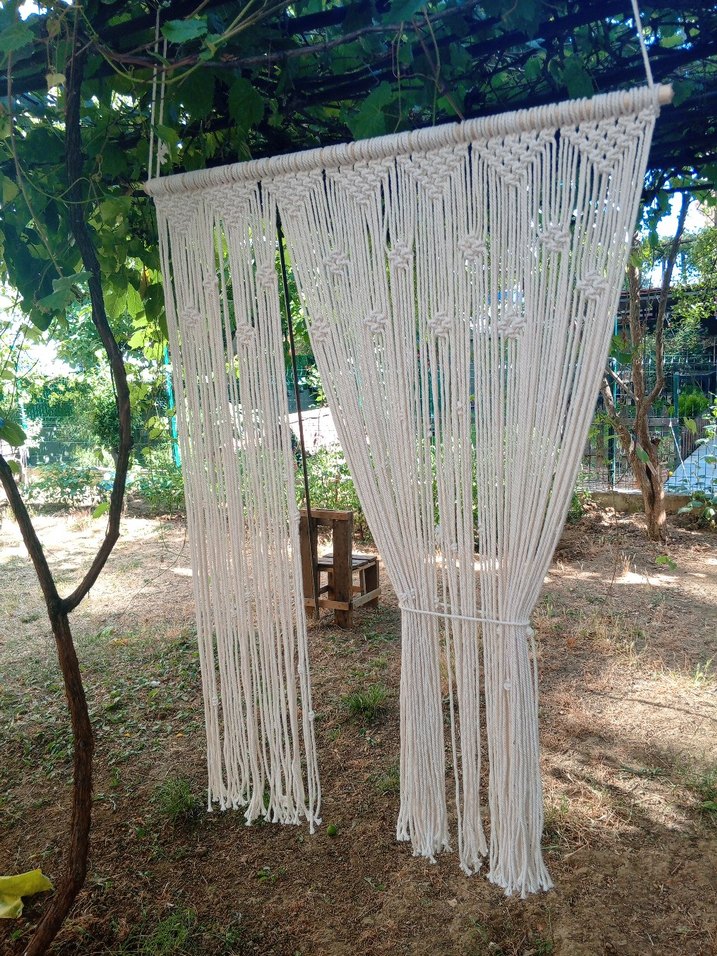 Nakışlı Bohem Beyaz Perde - Görsel 2