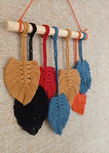 Bohem Yaprak Desenli Duvar Dekoru - Görsel 6