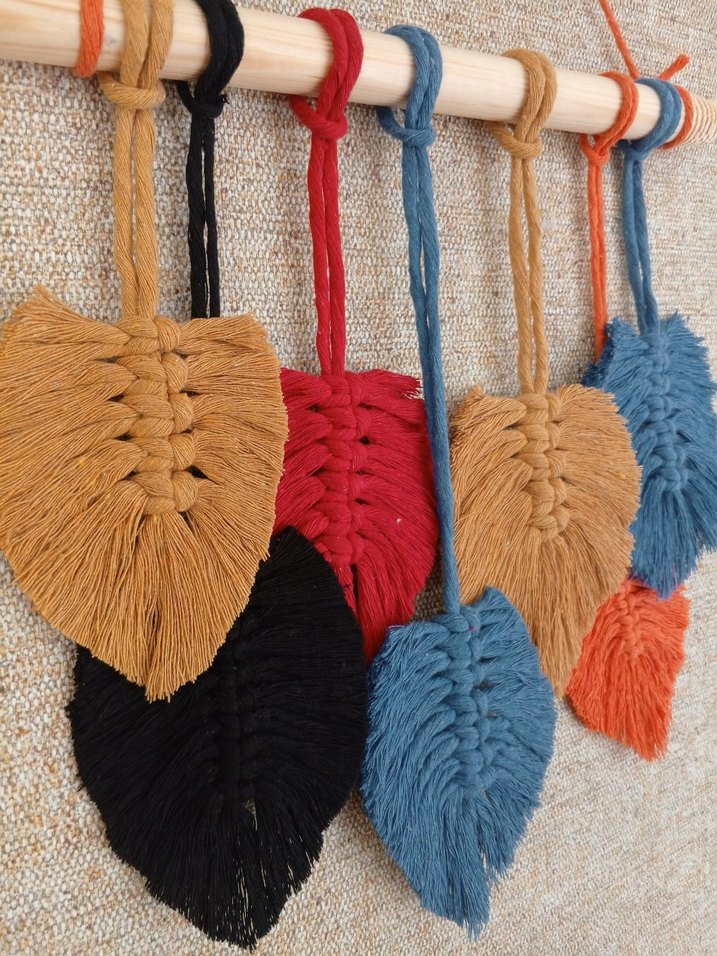 Bohem Yaprak Desenli Duvar Dekoru - Görsel 3