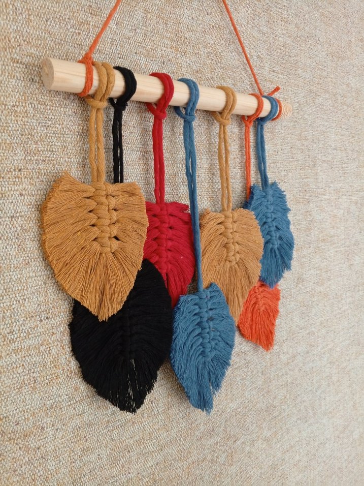 Bohem Yaprak Desenli Duvar Dekoru - Görsel 4