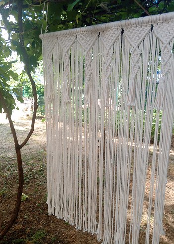 Beyaz Nakışlı Bohem Perde - Görsel 3