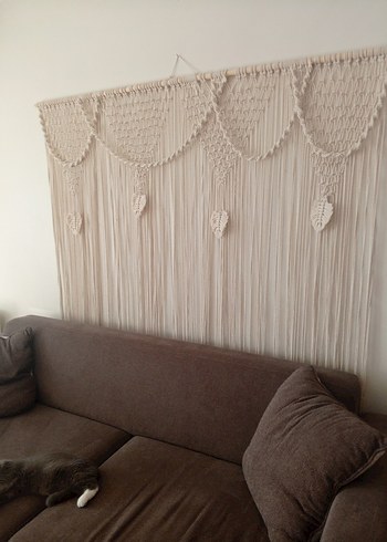 Bej Bohem Nakışlı Duvar Dekoru - Görsel 5