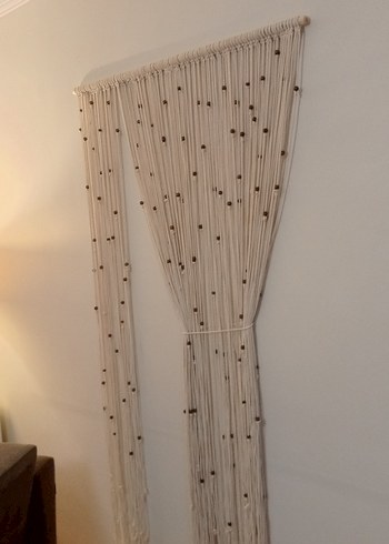 Nakışlı Bohem Bej Perde - Görsel 2