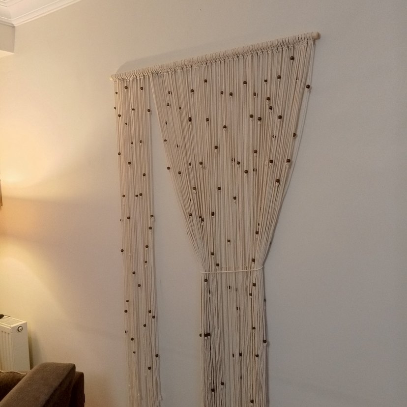 Nakışlı Bohem Bej Perde - Görsel 4