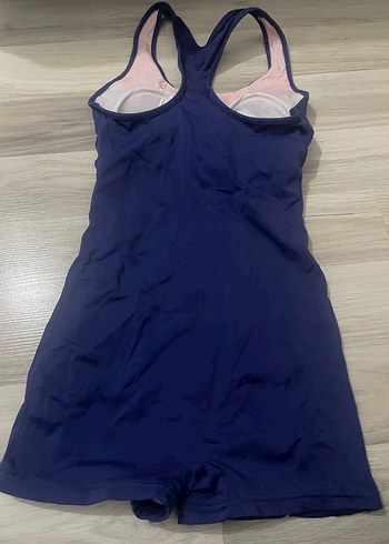 Pembe ve Lacivert Atletik Kadın Mayo - Görsel 2