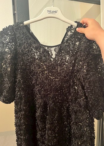 Dantel Detaylı Siyah Uzun Gotik Elbise - Görsel 6