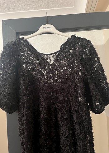 Dantel Detaylı Siyah Uzun Gotik Elbise - Görsel 2