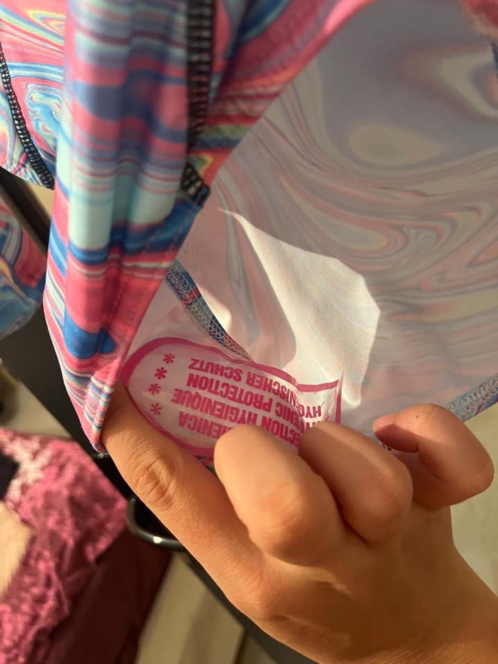 Uzun Kollu Renkli Tie-Dye Kadın Mayo - Görsel 3