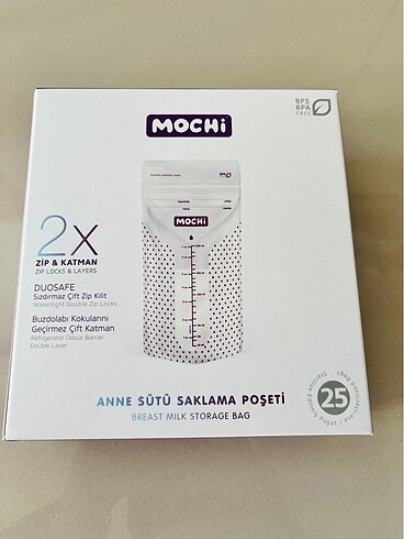 Mochi Anne Sütü Saklama Poşeti 50 adet