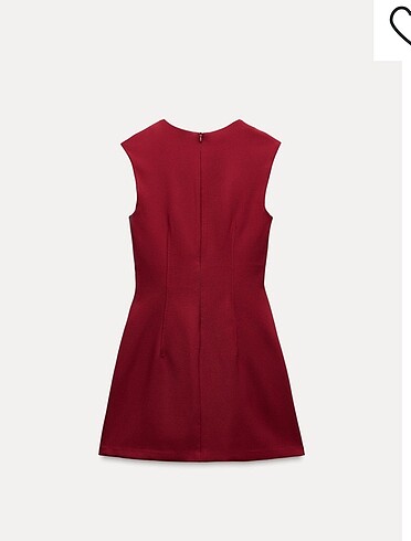 Zara Zara bordo mini elbise
