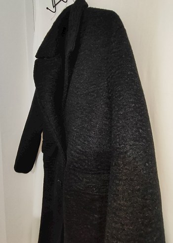 Siyah Çift Düğmeli Kaban - Görsel 4