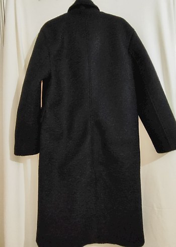 Siyah Çift Düğmeli Kaban - Görsel 5