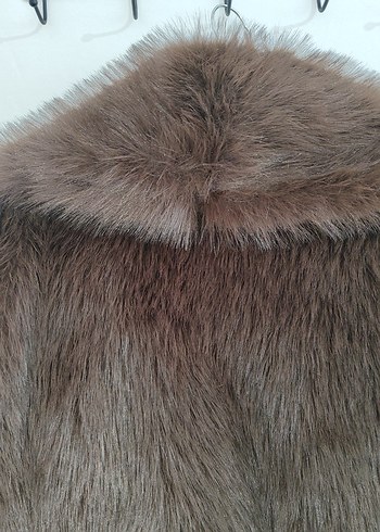 Kahverengi Kürklü Kadın Mont - Görsel 9