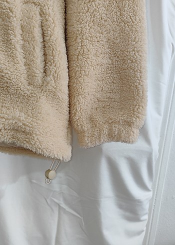 Leopar Desenli Kahverengi Peluş Ceket - Görsel 4