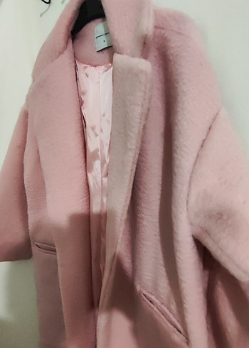 Pembe Uzun Kadın Kaban - Görsel 4