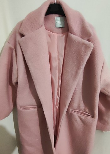 Pembe Uzun Kadın Kaban - Görsel 3