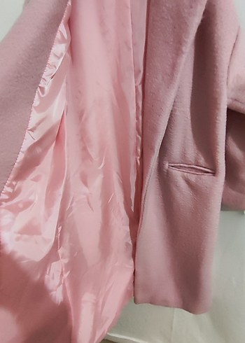 Pembe Uzun Kadın Kaban - Görsel 6
