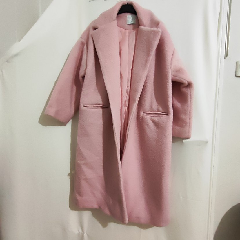 Pembe Uzun Kadın Kaban - Görsel 2