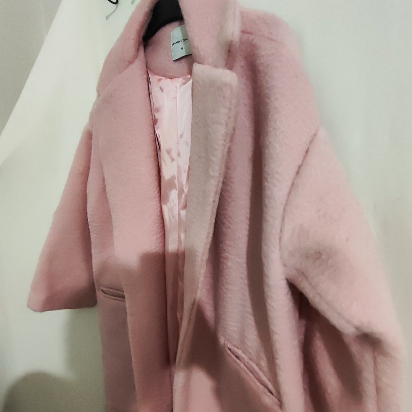 Pembe Uzun Kadın Kaban - Görsel 4