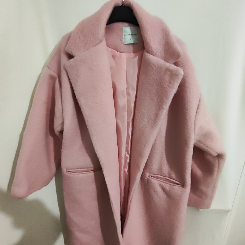 Pembe Uzun Kadın Kaban - Görsel 3