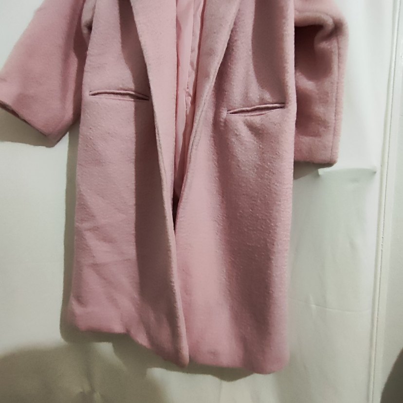 Pembe Uzun Kadın Kaban - Görsel 5