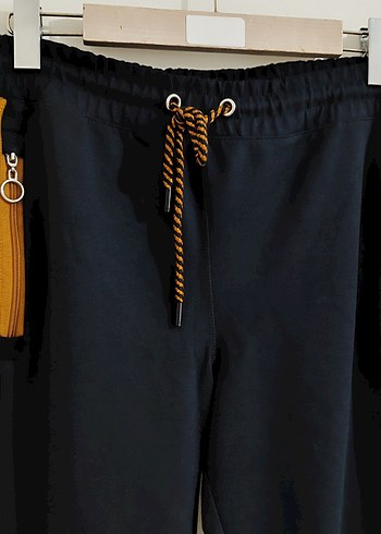 Siyah Şeritli Erkek Eşofman Altı - Görsel 2