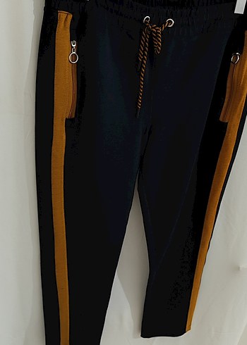 Siyah Şeritli Erkek Eşofman Altı - Görsel 4