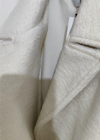 Bej Midi Kadın Klasik Düğmeli Kaban - Görsel 7