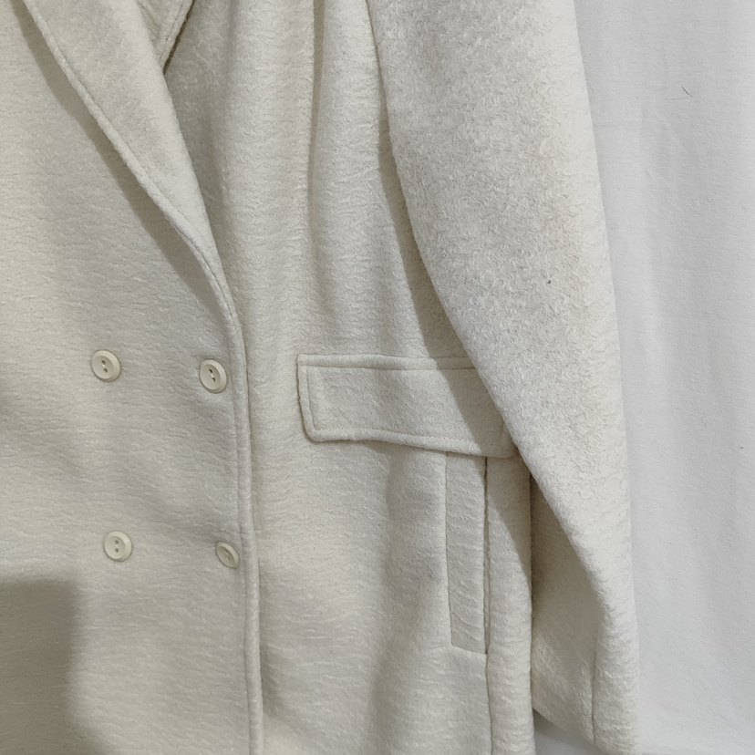 Bej Midi Kadın Klasik Düğmeli Kaban - Görsel 5