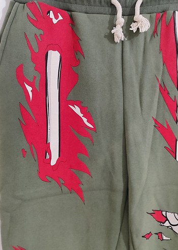 Yeşil Erkek Rahat Kesim Sweatpant - Görsel 3