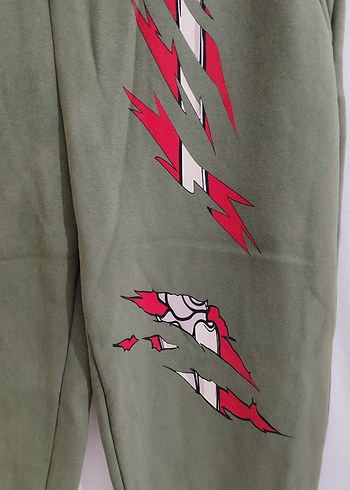 Yeşil Erkek Rahat Kesim Sweatpant - Görsel 4