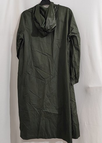 Kadın Haki Uzun Düğmeli Yağmurluk - Görsel 6