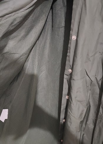 Kadın Haki Uzun Düğmeli Yağmurluk - Görsel 5