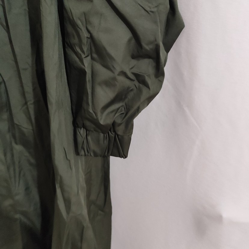 Kadın Haki Uzun Düğmeli Yağmurluk - Görsel 2