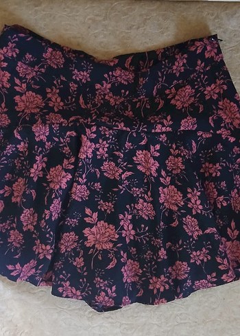 Bordo siyah mini şort Etek