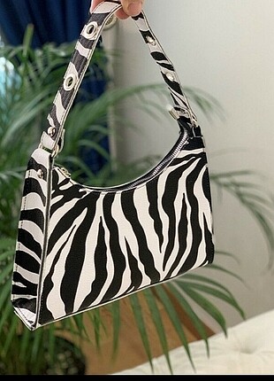 Beden çeşitli Renk Zebra Baget çanta